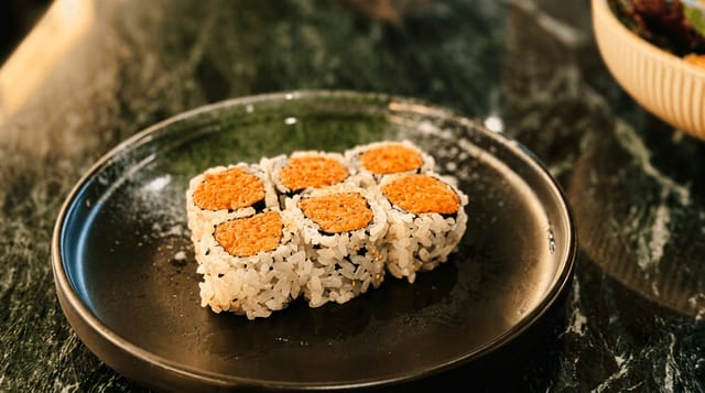 Spicy Crunch Tuna Roll.