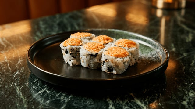 Spicy Crunch Kani Roll.