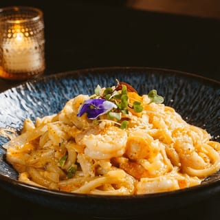 Creamy Kimchi Udon