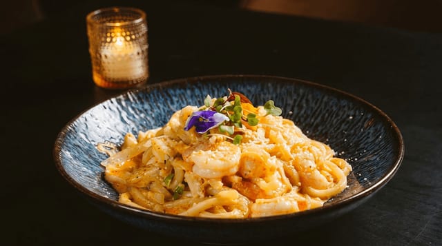 Creamy Kimchi Udon.
