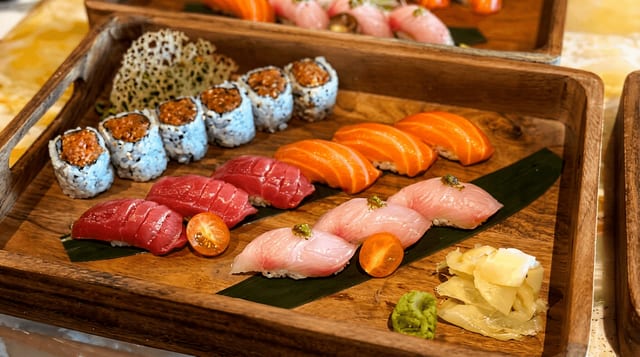 Tri-Color Sushi Dinner.
